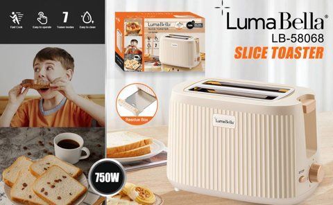 Тостер на 2 ломтика LumaBella LB-58068 VB-1241798 фото