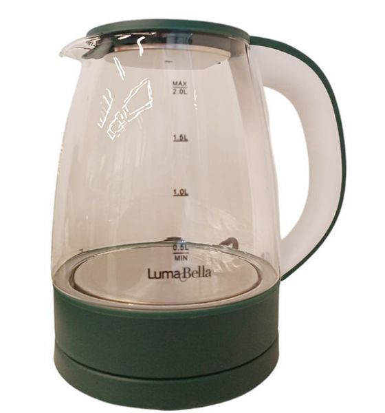 Електрочайник зі скла LumaBella B3008 2 л, 1500 Вт, в асортименті VB-1222187 фото