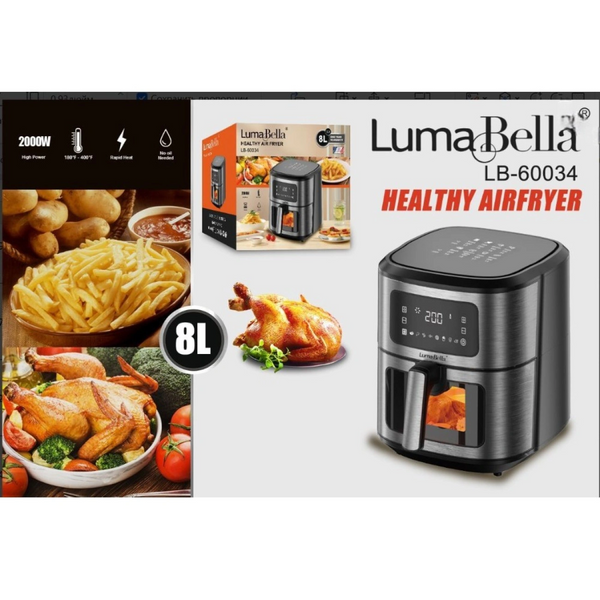 Аерофритюрниця LumaBella LB-60034, 8 л, 2000 Вт VB-1285056 фото