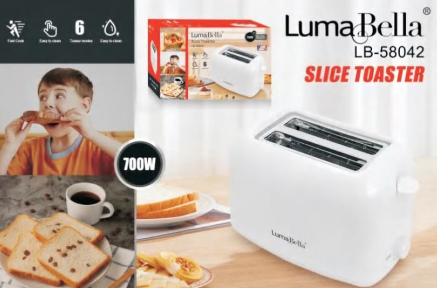 Тостер LumaBella LB-58042, 700 Вт VB-1222211 фото