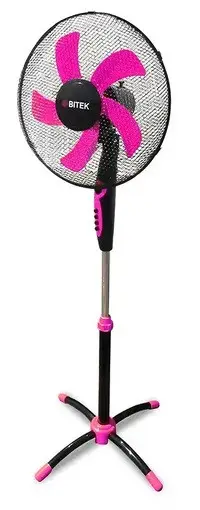 Підлоговий вентилятор BITEK BT-1630BP 16&Prime; 100Вт Рожевий VB-1284601-02 фото