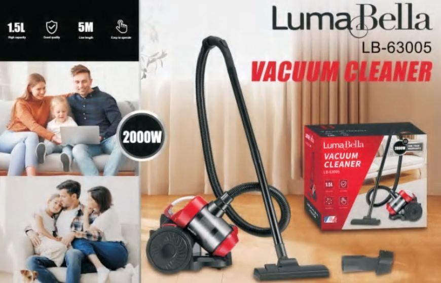 Вакуумний контейнерний пилосос LumaBella LB-63005, 2000 Вт VB-1222196 фото