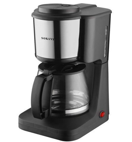 Електрична кавоварка SOKANY парового типу 650W SK-125 VB-1277094 фото
