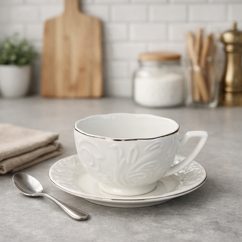 Вишуканий чайний сервіз Royal Grace 4401 на 6 персон 12 предметів керамічний VB-1285277 фото