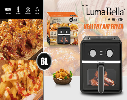 Аерофритюрниця LumaBella LB-60036, 6 л, 1400 Вт VB-1285885 фото
