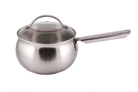 Ківш кухонний нержавіюча сталь з кришкою (16 см) (1.5 л) Maestro MR-3516 VB-1259611 фото